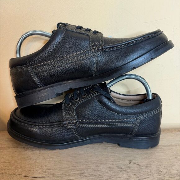 APEX MEN'S walking shoes OXFORD - BLACK size 41 - Picture 5 of 9